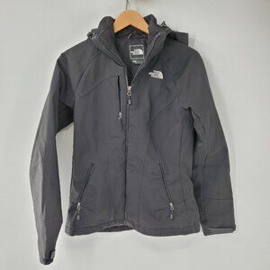 The North Face Primaloft Womens S/P Black Hooded Jacket Zip‎ Up